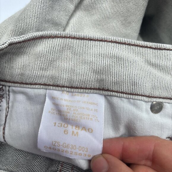 Vtg Bleached Rider Lee Jeans Womens 6 Black and White Punk Retro Indie - Picture 3 of 8